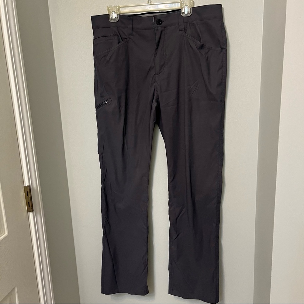 Orvis Pants Mens 36X32 Gray Cargo Utility‎ Nylon Hiking Fishing Outdoor EUC